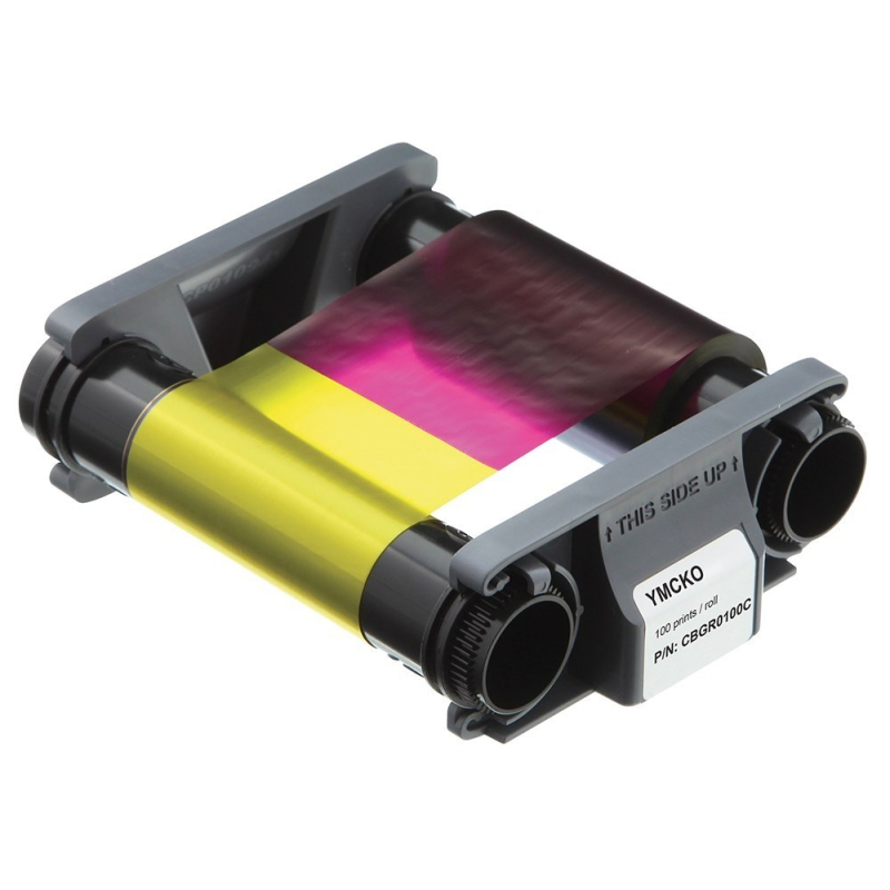Ruban Couleur YMCKO 100 faces pour Evolis Badgy 2 (100 et 200) CBGR0100C Ruban Couleur YMCKO 100 faces pour Evolis Badgy 2 (100 et 200) CBGR0100C