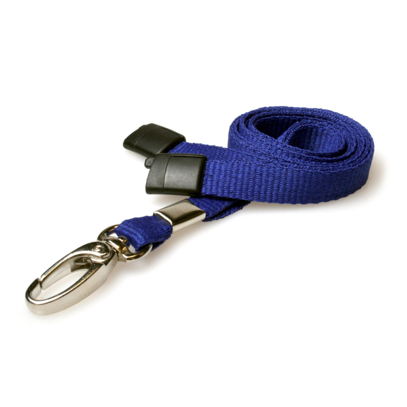 CUSL10-3 - Cordon sécuritaire 10 mm, mousqueton Deluxe - Bleu marine CUSL10-3 - Cordon sécuritaire 10 mm, mousqueton Deluxe - Bleu marine