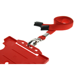 CUSL10-6 - Cordon sécuritaire 10 mm, mousqueton Deluxe - Rouge
