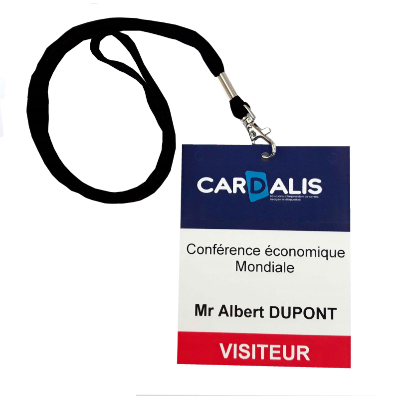 EP01100260 - Badges cartonnés adhésifs en paravent, 100x260mm, lot de 1000 EP01100260 - Badges cartonnés adhésifs en paravent, 100x260mm, lot de 1000