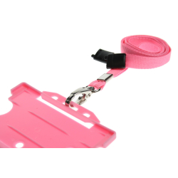 CUSL10-11 - Cordon sécuritaire 10 mm, mousqueton Deluxe – Rose