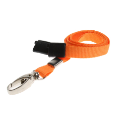 CUSL10-5 - Cordon sécuritaire 10 mm -  mousqueton Deluxe – Orange