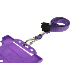 CUSL10-12 - Cordon sécuritaire 10 mm, mousqueton Deluxe – Violet
