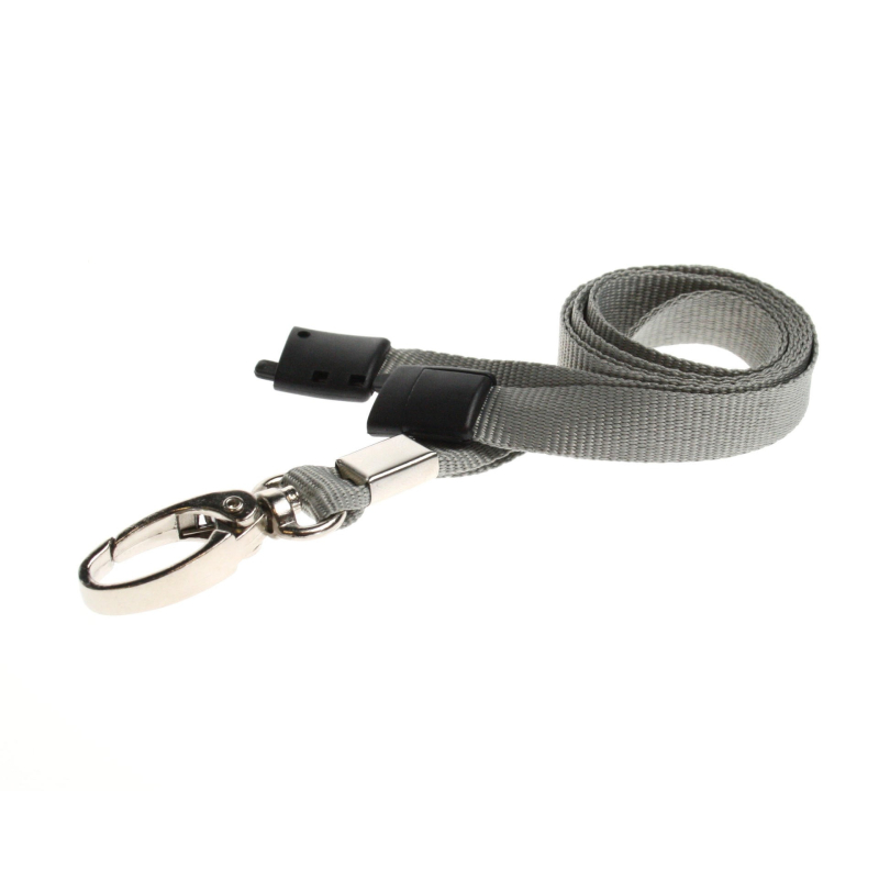 CUSL10-7 - Cordon sécuritaire 10 mm, mousqueton Deluxe – Gris CUSL10-7 - Cordon sécuritaire 10 mm, mousqueton Deluxe – Gris