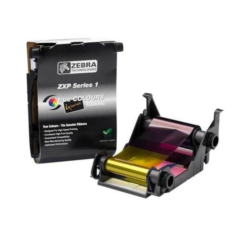 800011-147 - Ruban YMCKOi couleur 1/2 panel imprimante Zebra ZXP1 800011-147 - Ruban YMCKOi couleur 1/2 panel imprimante Zebra ZXP1