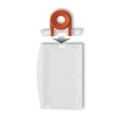 PBR2009-H0 - Porte-badge sécuritaire vertical, système inviolable