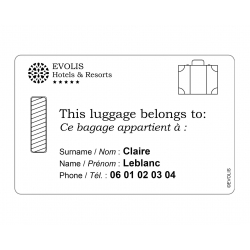 C2511 - Cartes Papier Evolis blanches -  ép. 0.76mm -  lot de 500 (5X100)