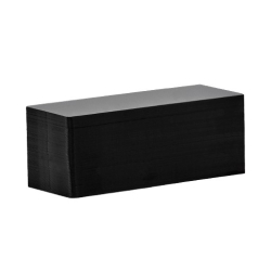 C8122 - Cartes PVC Evolis noir mat - format 50x120 mm - Cardalis