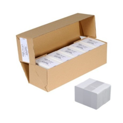 C4001- Cartes PVC classic Evolis blanches, 0,76mm - Cardalis