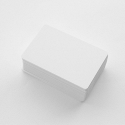 Cartes PVC haute qualité, format 86 x 54 mm, épaisseur 0,30 mm