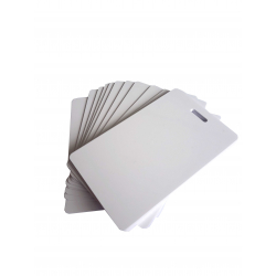 800016-104-100POV - Lot 100 cartes PVC perforation oblongue verticale