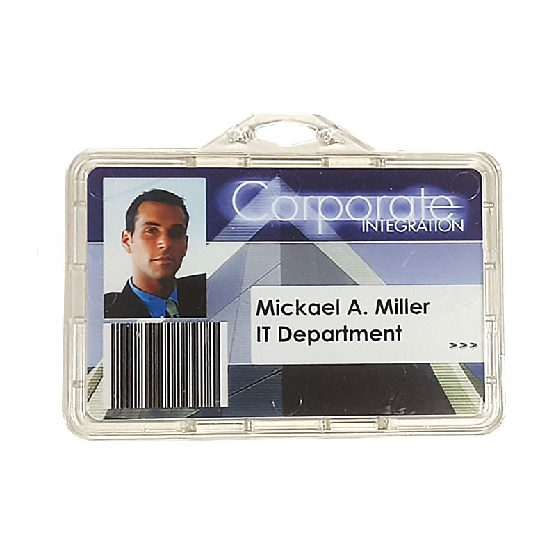 Porte-badge horizontal inviolable cristal - Cardalis