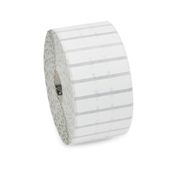 10010064 - Etiquettes bijouterie Zebra 8000D - 56mmx13mm - polypropylène Ø25mm boite de 6