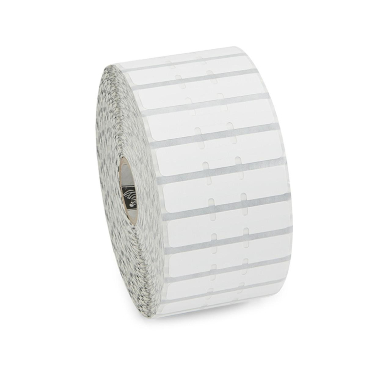 10010064 - Etiquettes bijouterie Zebra 8000D, 56mmx13mm, polypropylène Ø25mm boite de 6