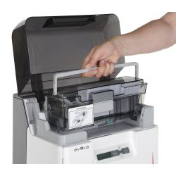 Evolis Avansia Duplex -  USB/Ethernet - Capot ouvert