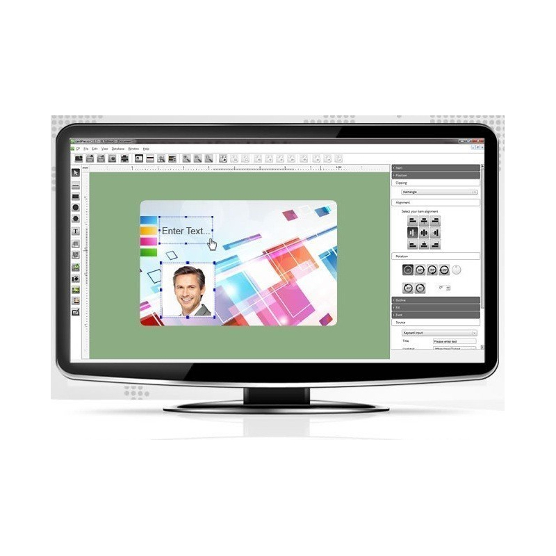 Logiciel impression carte plastique CARDPRESSO XM - Badges Zebra Evolis Fargo Datacard