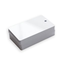 Cartes PVC perforées vertical - format 86x54mm - ép 0 - 76 mm