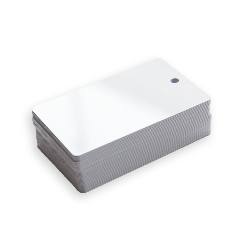 Cartes PVC perforées vertical - format 86x54mm - ép 0 - 76 mm Cartes PVC perforées vertical - format 86x54mm - ép 0 - 76 mm