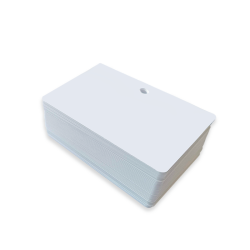 Cartes PVC perforées horizontales - format 86 x 54 mm - ép 0 - 76 mm