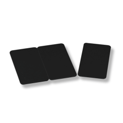 c8521 - Cartes PVC noir mat sécables en 3 - format 28 - 6x56mm - ép 0 - 76mm