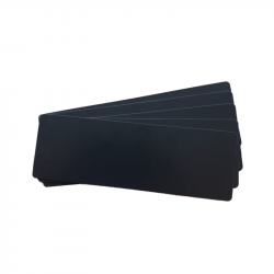 C8182-100 - Cartes PVC Evolis noir mat, format 50x150 mm, lot de 100