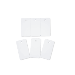 104523-020-100 - Cartes PVC sécables en 3 -  format 28 - 6x54mm -  ép 0 - 76mm -  perforées 3