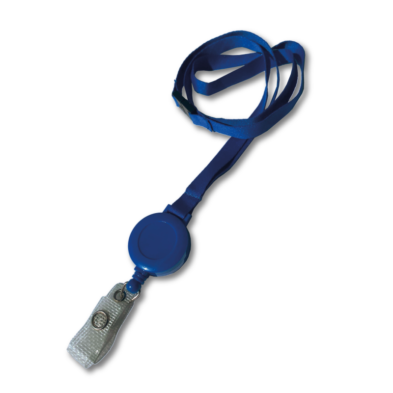 ATTY10-CS2 - Cordon avec enrouleur bleu -  extension 72 cm  - Cardalis
