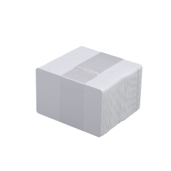 Cartes PVC blanches -  86x54mm -  ép. 0 - 50mm -  lot de 100