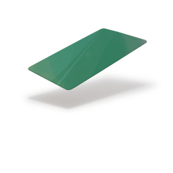 Cartes PVC VERT -  86x54 mm teintées dans la masse