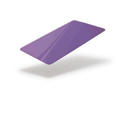 Cartes PVC VIOLET -  86x54 mm teintées dans la masse