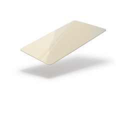 Cartes PVC CREME -  86x54 mm teintées dans la masse