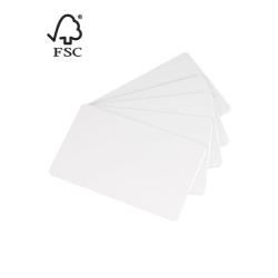 Cartes Papier Evolis blanches -  ép. 0.76mm -  lot de 100