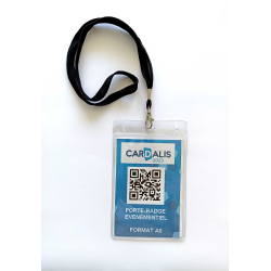 Porte badge souple transparent pour vos documents A6 - Cardalis