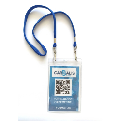 Porte-badges pour document format A6, idéals pour vos événements