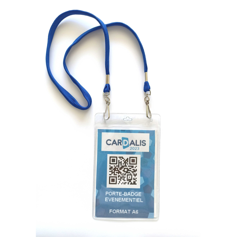 Porte badge souple transparent pour vos documents A6_04