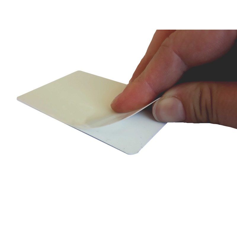 Cartes adhésives Mylar®backed Fargo HID UltraCard 0.30 mm, lot 500