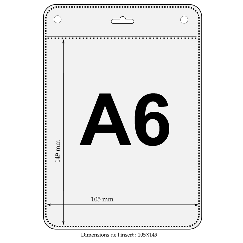 Porte badge souple transparent pour vos documents A6_02