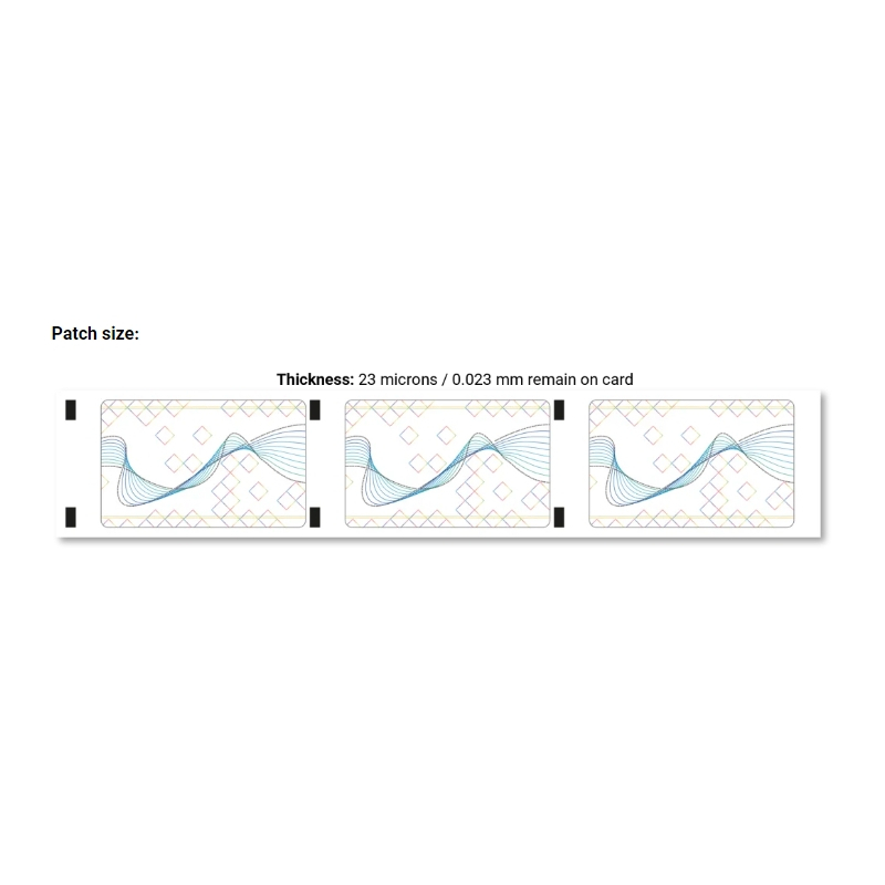 PR20808413 - Film Lamination XID8-Series, 0.6 mil Holographic Patch "Secure B"_03