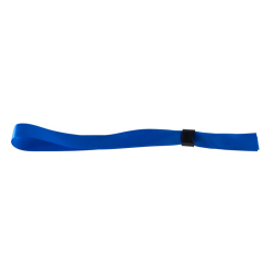 Bracelet tissu satin 15 mm avec boucle de fermeture - Bleu 1