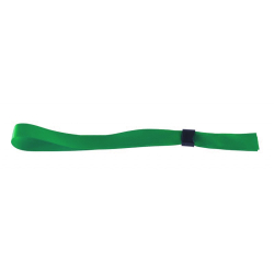 Bracelet tissu satin 15 mm avec boucle de fermeture - Vert 1