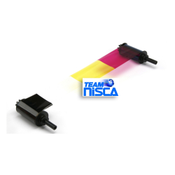 7710004NRB01 - Ruban couleur YMCKO2 pour imprimantes Nisca PR5XX