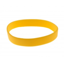 BRSILICONEAD-9 Lot 100 bracelets silicone taille adulte, sans marquage - Jaune