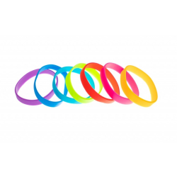 Lot 100 bracelets silicone taille adulte, sans marquage