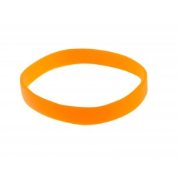 BRSILICONEAD-5 Lot 100 bracelets silicone taille adulte, sans marquage - Orange