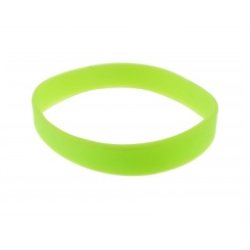 BRSILICONEAD-4 Lot 100 bracelets silicone taille adulte, sans marquage - Vert