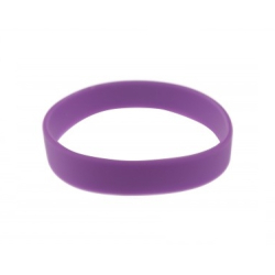 BRSILICONEENF-12 Lot 100 bracelets silicone taille enfant, sans marquage - Violet