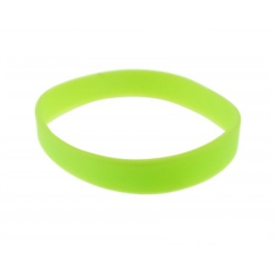 BRSILICONEENF-4 Lot 100 bracelets silicone taille enfant, sans marquage - Vert