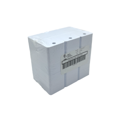 104523-020-100 - Cartes PVC sécables en 3 -  format 28 - 6x54mm -  ép 0 - 76mm -  perforées 2