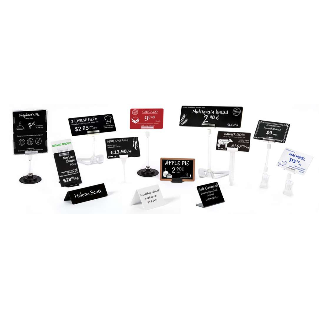 50pcs Porte-Cartes Étiquettes De Prix Earlywish 4cm X 2cm - Supports Acrylique Transparent Pour Affichage Magasin