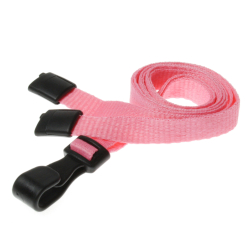 CUCPS10-11 Cordon sécuritaire 10mm avec mousqueton plastique - Rose_01